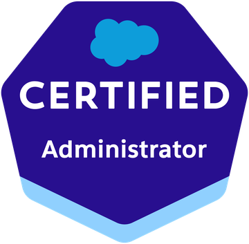 Salesforce Certified Administrator badge