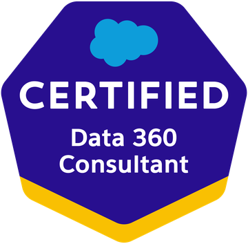 Salesforce Certified Data 360 Consultant badge