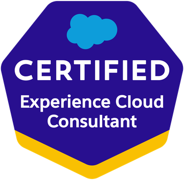 Salesforce Certified Experience Cloud Consultant badge