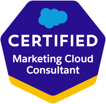 Salesforce Certified Marketing Cloud Consultant badge