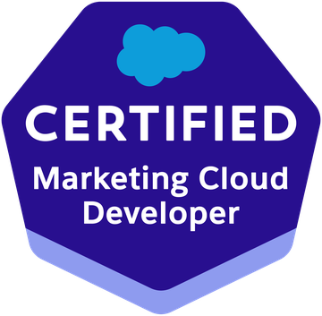 Salesforce Certified Marketing Cloud Developer badge
