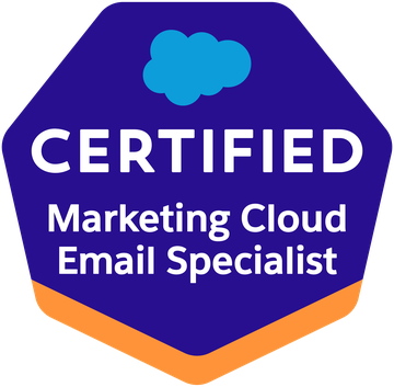 Salesforce Certified Marketing Cloud Email Specialist badge