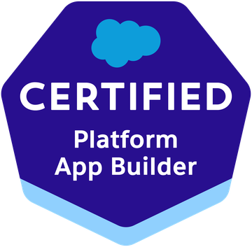 Salesforce Certified Platform App Builder badge