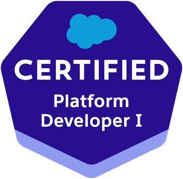 Salesforce Certified Platform Developer badge