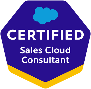 Salesforce Certified Sales Cloud Consultant badge